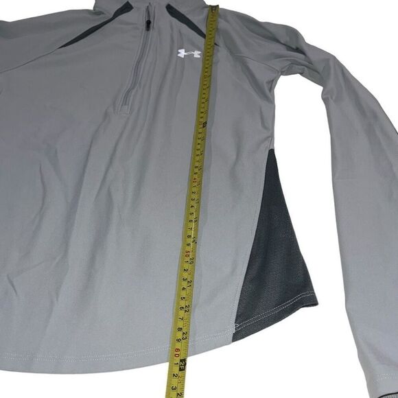 Under Armour Heat Gear Light & Dark Grey 1/4 Zip Pullover - Size Small - Picture 9 of 9